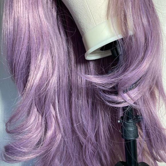 Long Purple Wavy Lace Front Wig - Picture 14 of 15